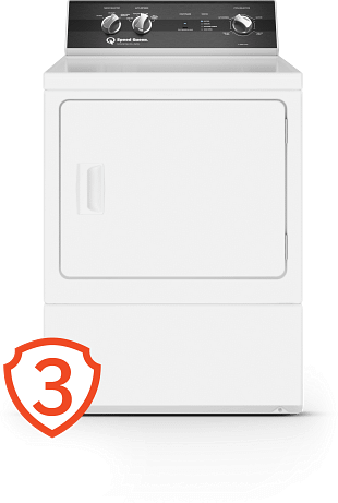 DWE④ Speed Queen DR3004WG DR3 Sanitizing Dryer White | Plesser's Appliances