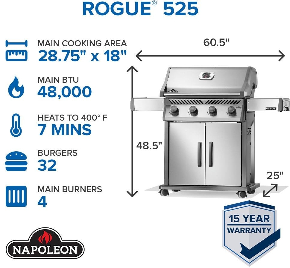 Napoleon R525PSS2 Stainless Steel, Liquid Propane