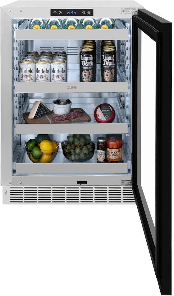 Zline RBSPO24 Panel Ready With Glass Door