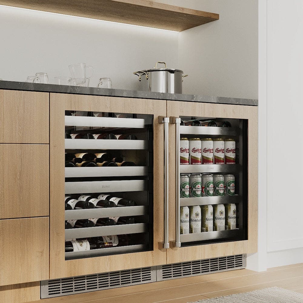 Zline RBSPO24 Panel Ready With Glass Door