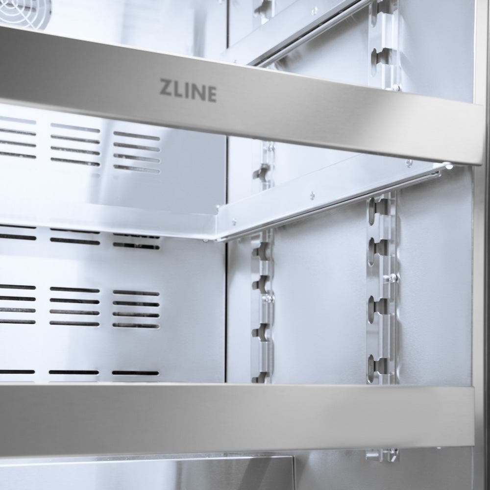 Zline RBSPOZ24CB Panel Ready With Glass Door And Champagne Bronze H...