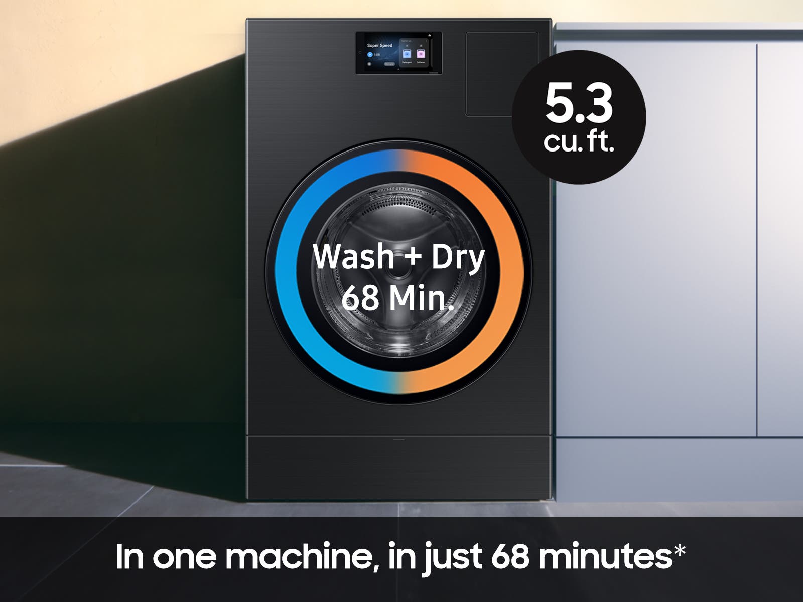 Samsung WD90F53AVB Brushed Black