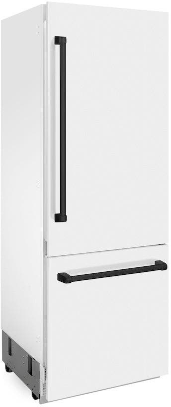 Zline RBIVZWM30MB White Matte With Matte Black Accents