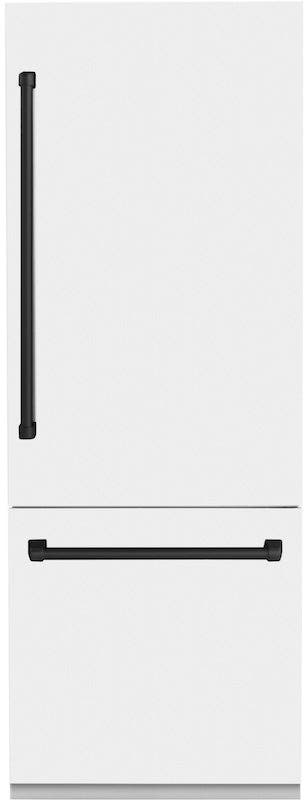 Zline RBIVZWM30MB White Matte With Matte Black Accents