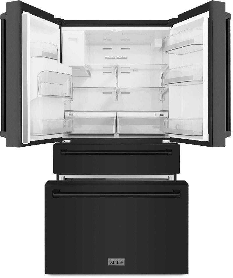 Zline RFMWWF36BS Fingerprint Resistant Black Stainless Steel