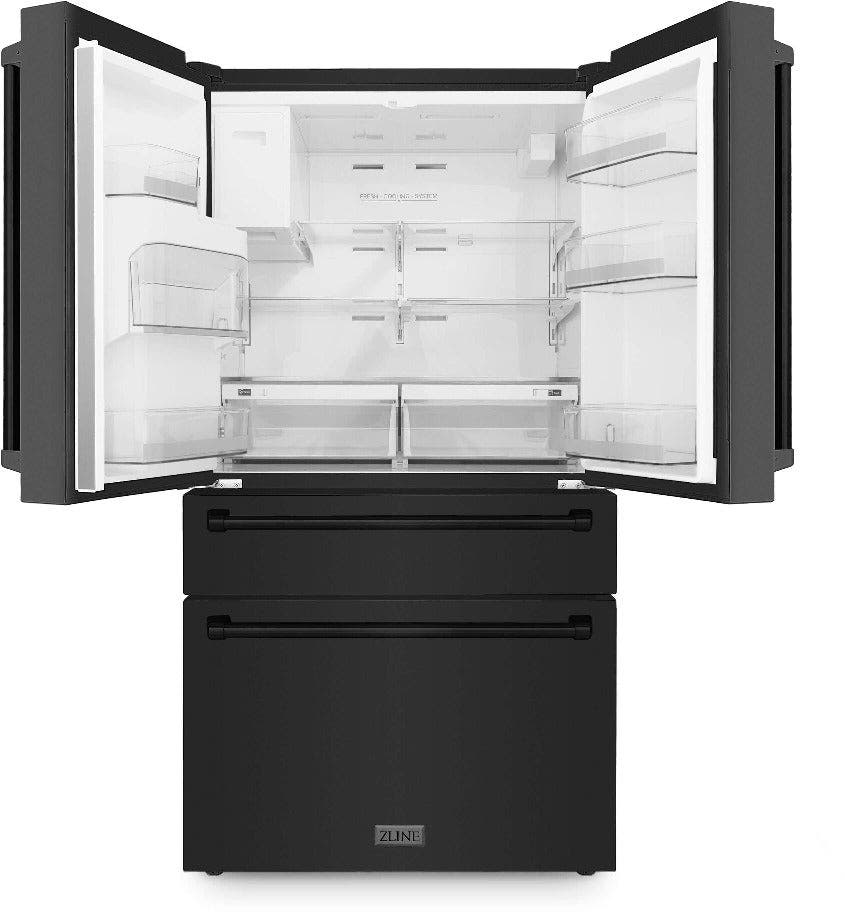 Zline RFMWWF36BS Fingerprint Resistant Black Stainless Steel