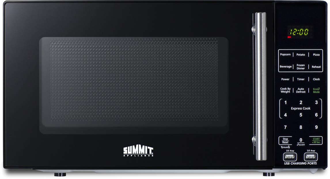 Summit SM903BSA1 Compact Microwave with USB Ports and Allocator