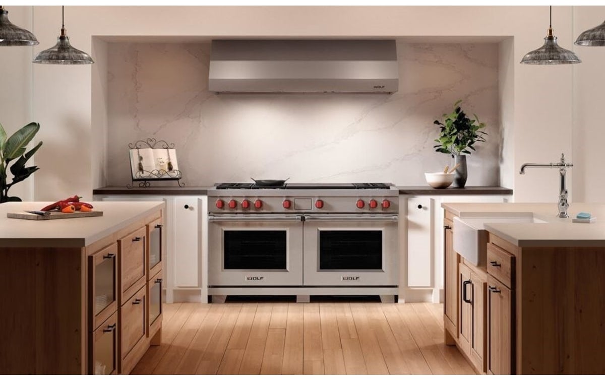 Wolf DF60650FWHP 60 Inch Freestanding Dual-Fuel Smart Range White