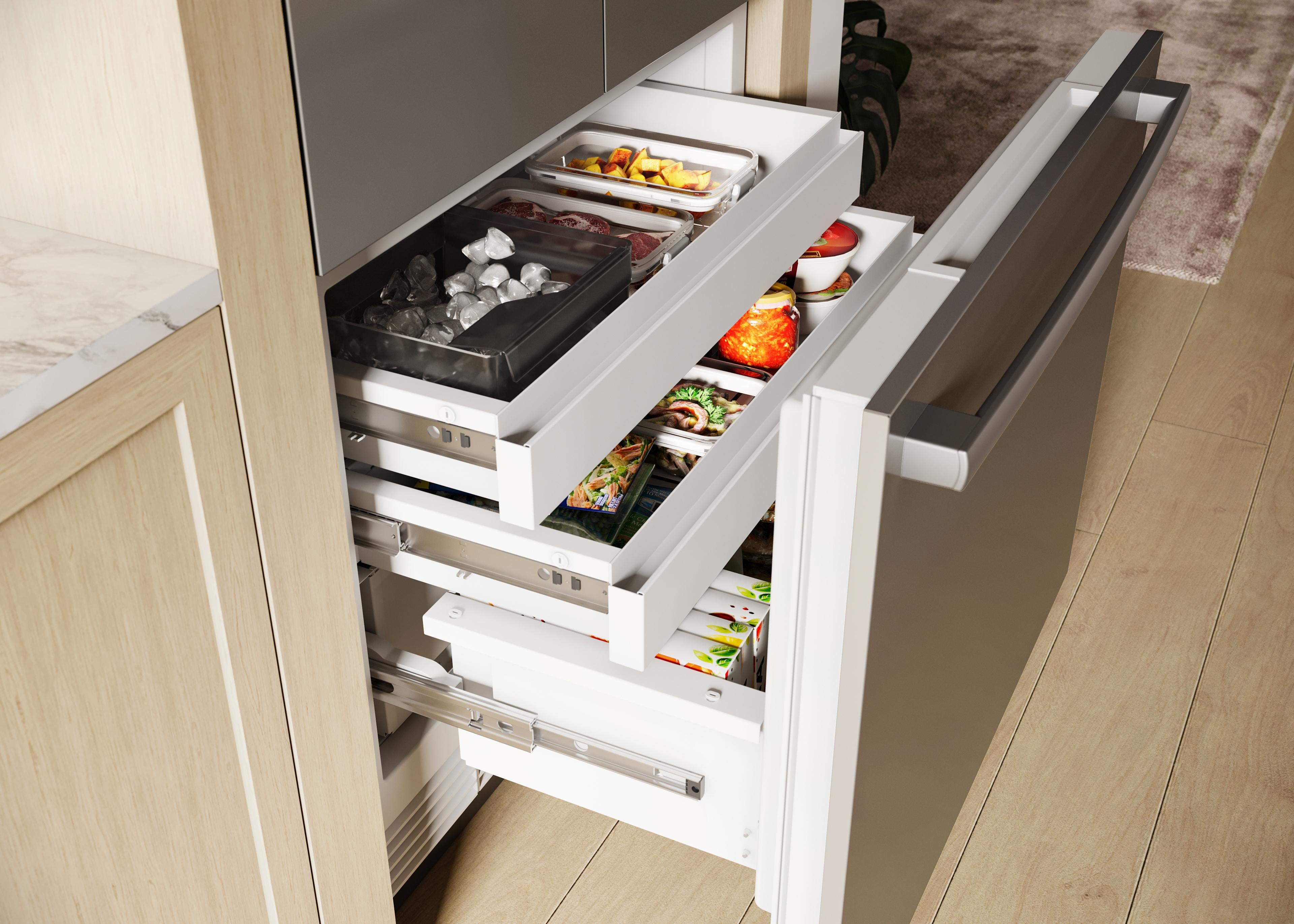Bosch B36BT130NS 36 Inch Built-In Bottom-Mount Smart Refrigerator