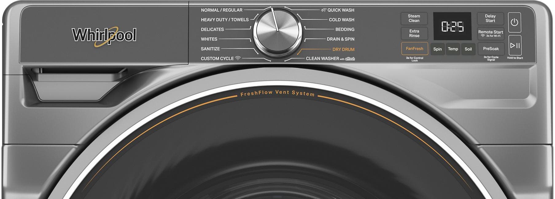 Whirlpool WFW6720RR Radiant Silver