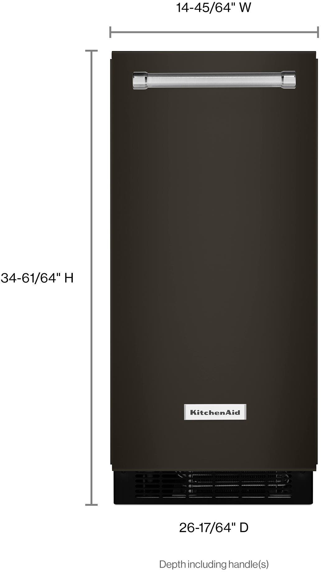 KitchenAid KUIX535HBS Black Stainless Steel, Print Shield