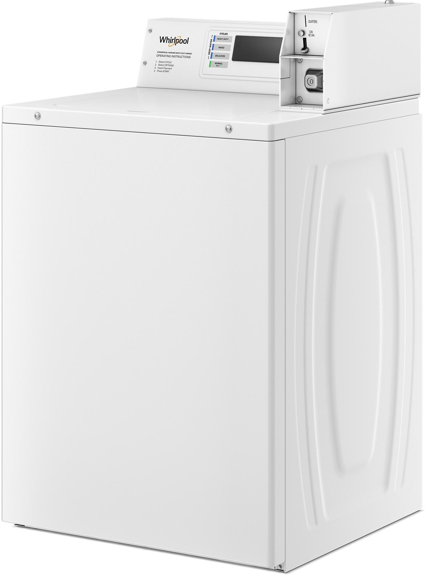Whirlpool CAE2779JQ 27 Inch Commercial Top Load Washer White