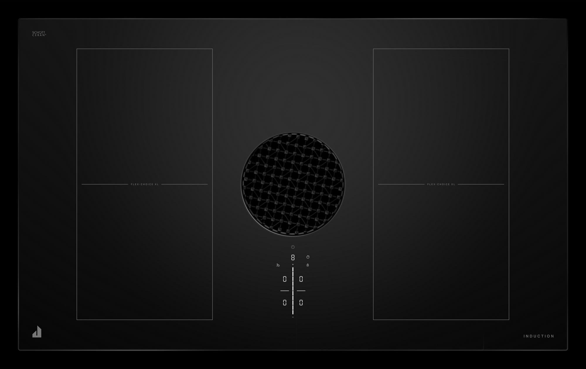 Jenn Air JIDT836SBL 36 Inch Downdraft Induction Cooktop: Black