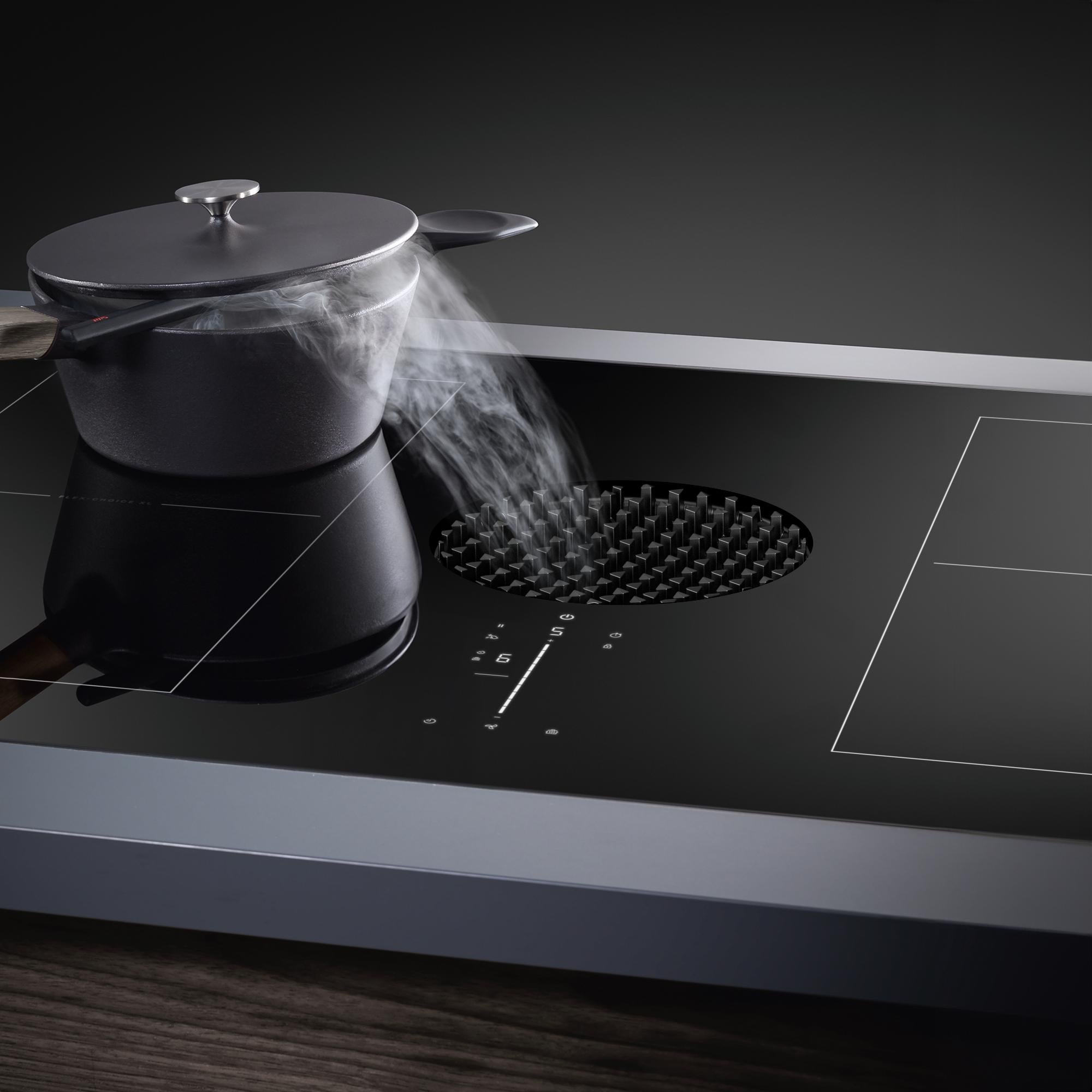 Jenn Air JIDT836SBL 36 Inch Downdraft Induction Cooktop: Black