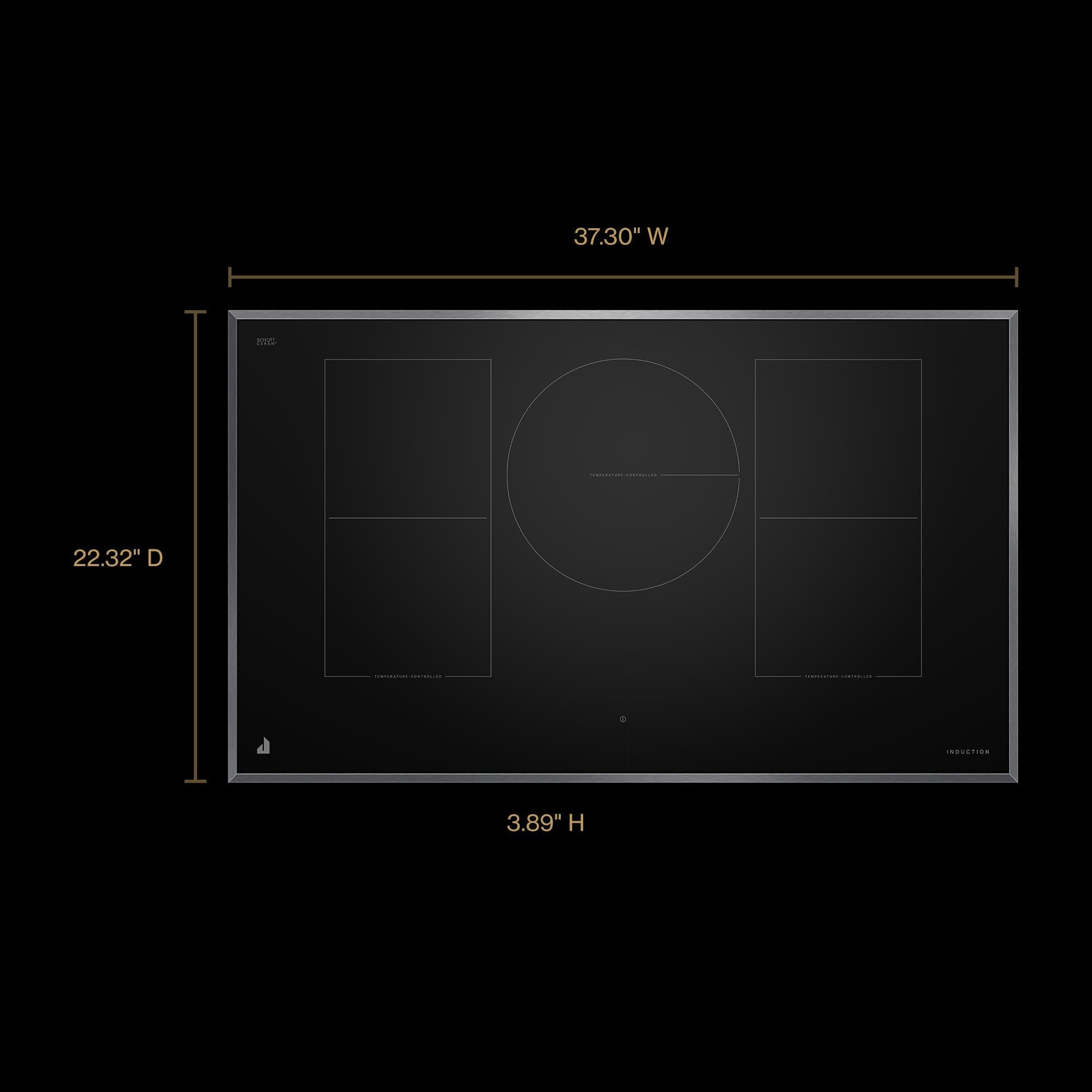 Jenn Air JICT736SS Black With Stainless Steel Trim