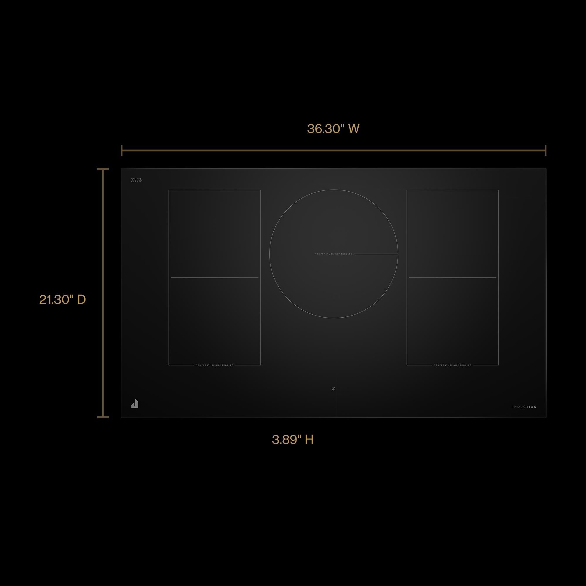 jentlous両耳 Jenn Air JICT736SB 36 Inch Flex Element Sensor Induction