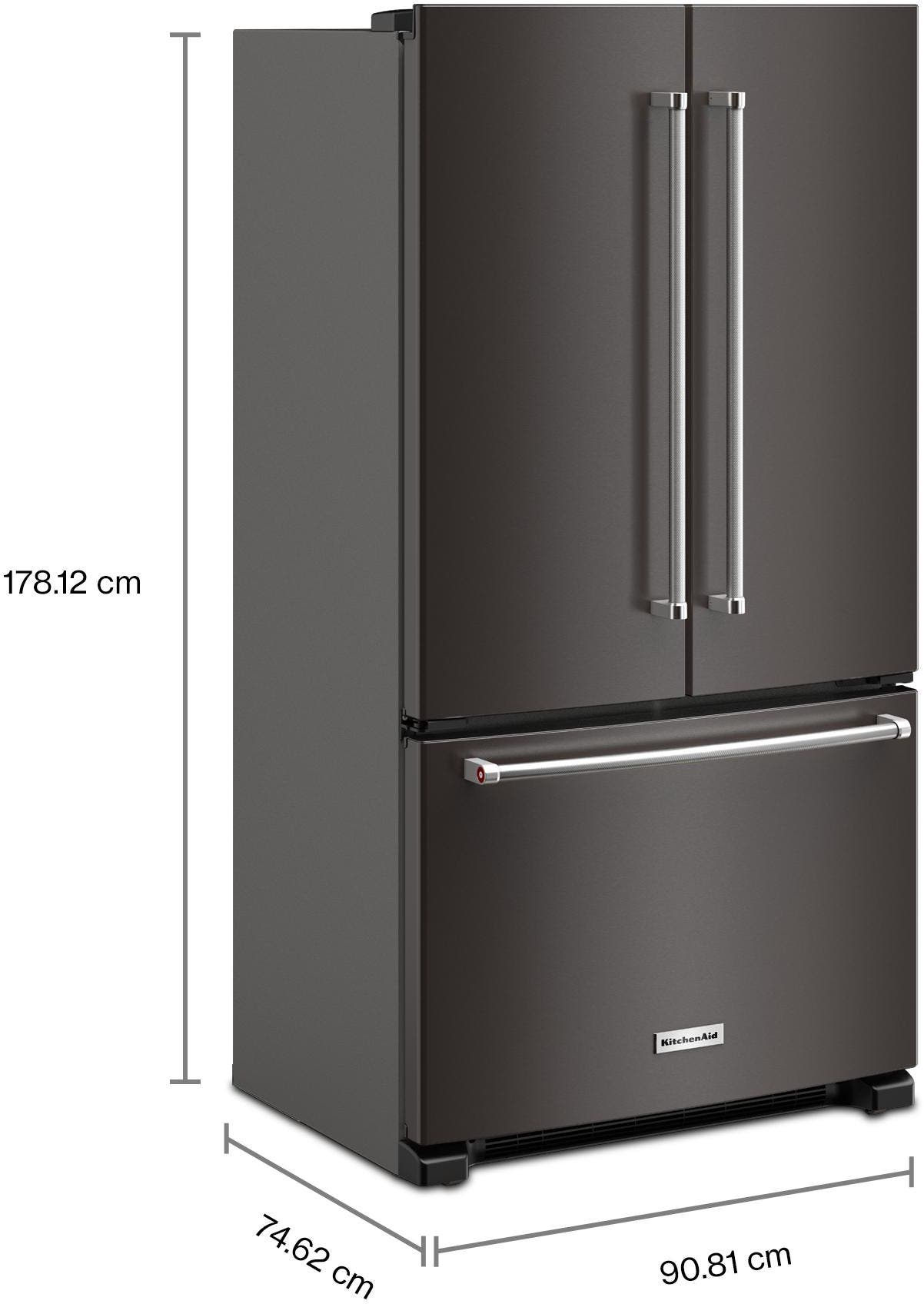 KitchenAid KRFC136RBS Black Stainless Steel with PrintShield Finish