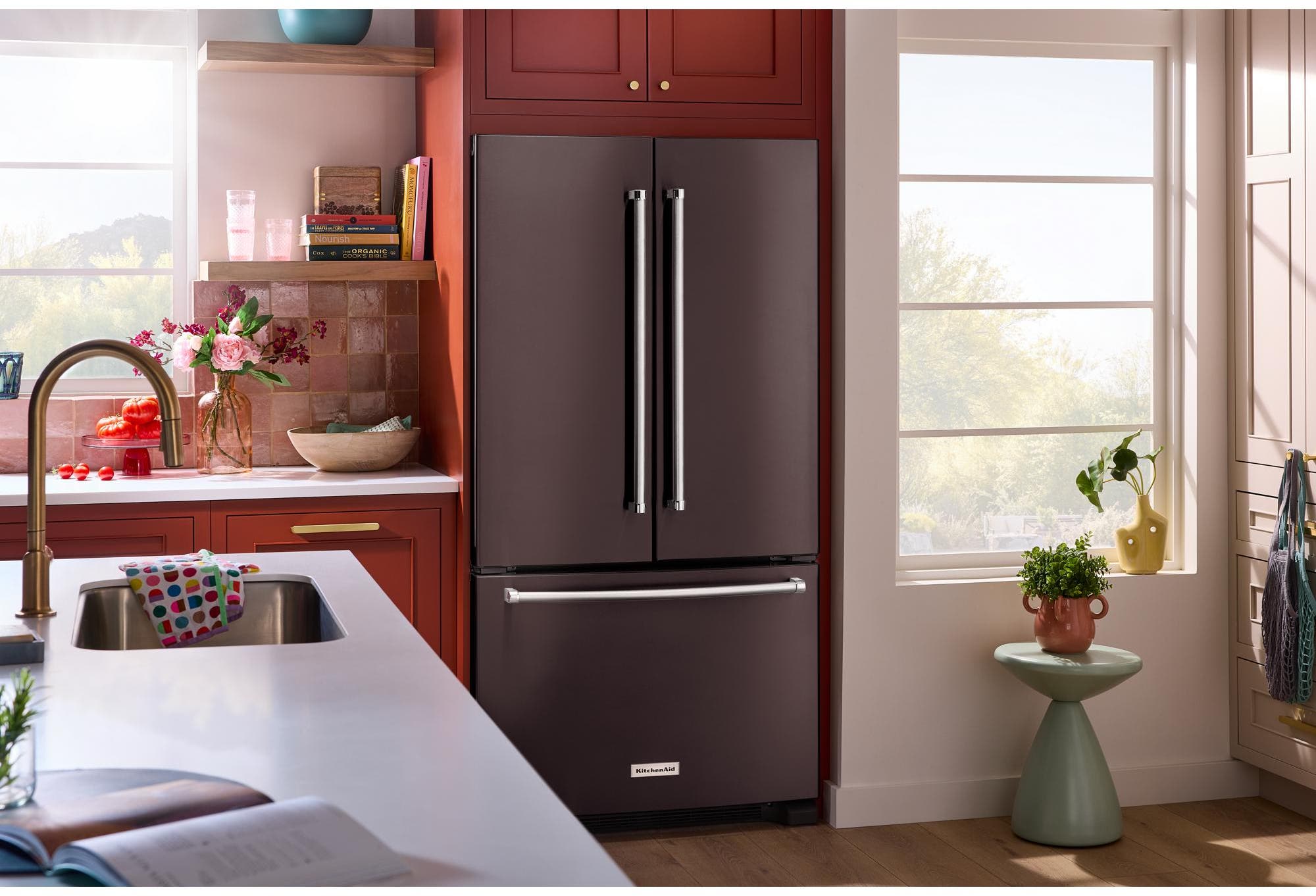 KitchenAid KRFC136RBS Black Stainless Steel with PrintShield Finish
