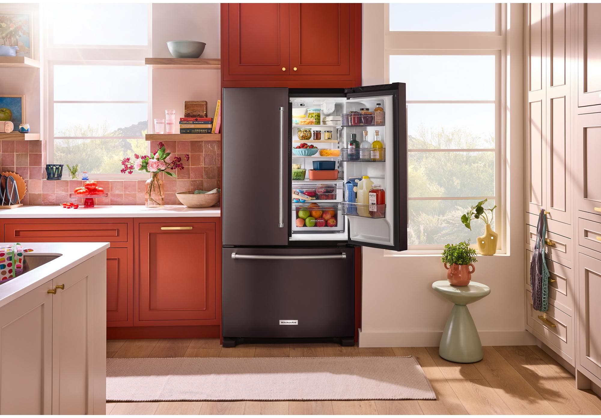 KitchenAid KRFC136RBS Black Stainless Steel with PrintShield Finish