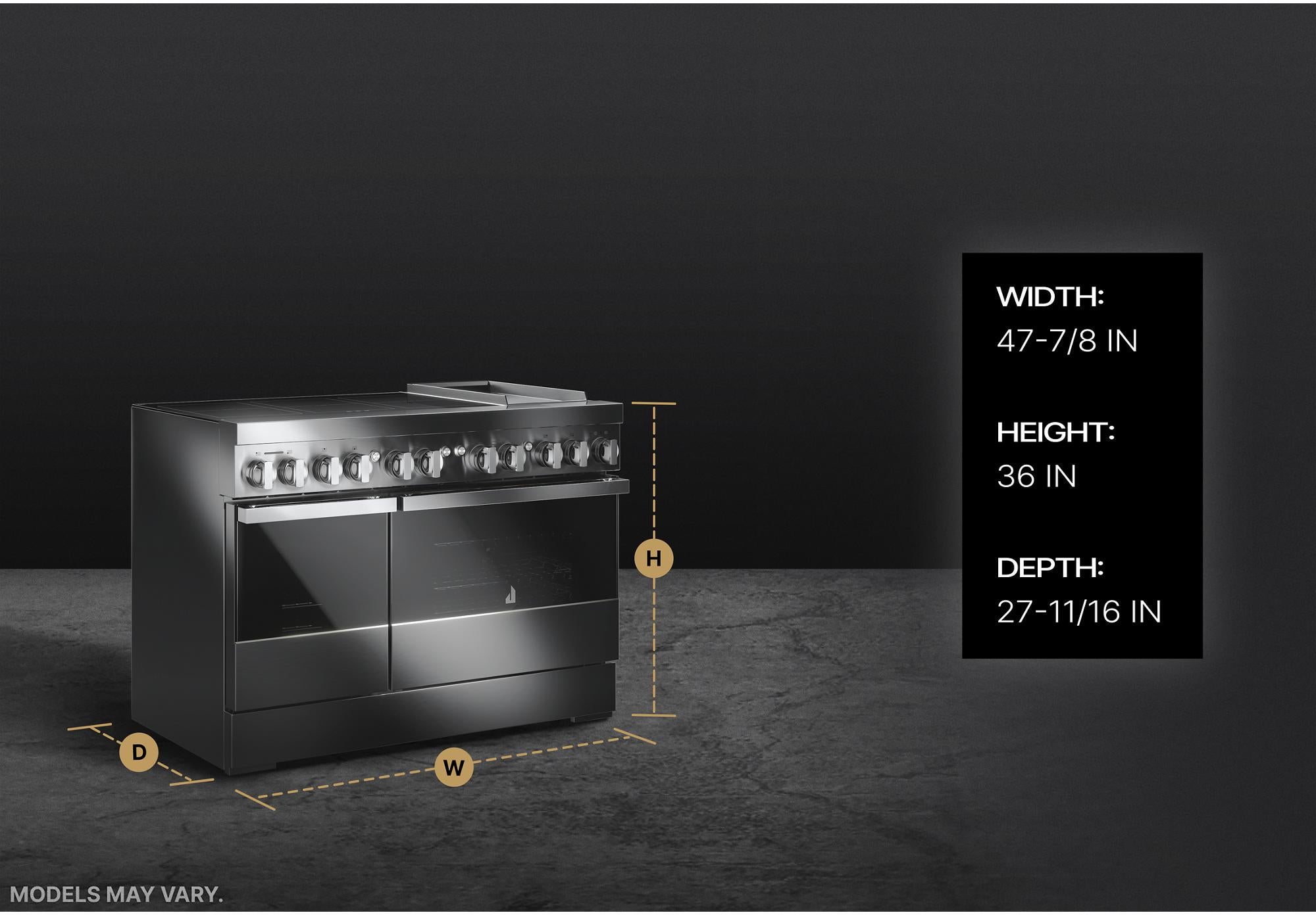 Jenn Air JPIGC748RM 48 Inch Freestanding Induction Smart Range