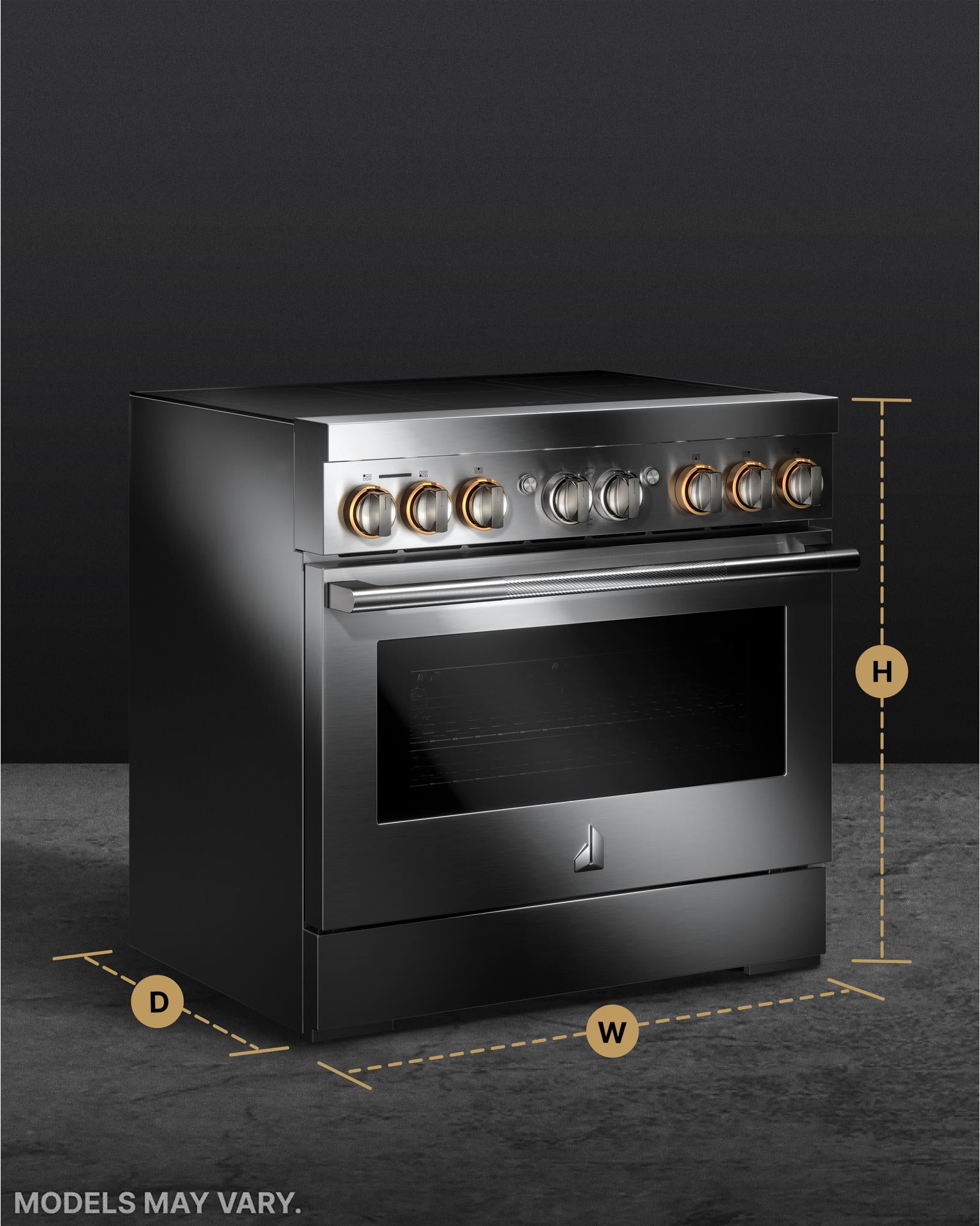 Jenn Air JPIFC736RL 36 Inch Freestanding Induction Smart Range