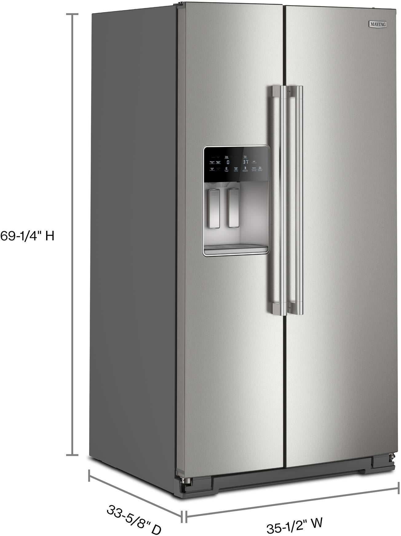 Maytag MRSF6636RZ 36-inch Wide Full-Depth Side-by-Side