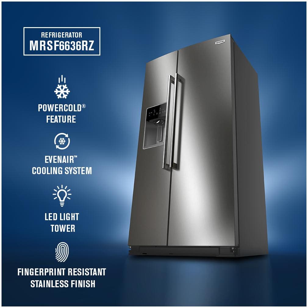 Maytag MRSF6636RZ Fingerprint Resistant Stainless Steel