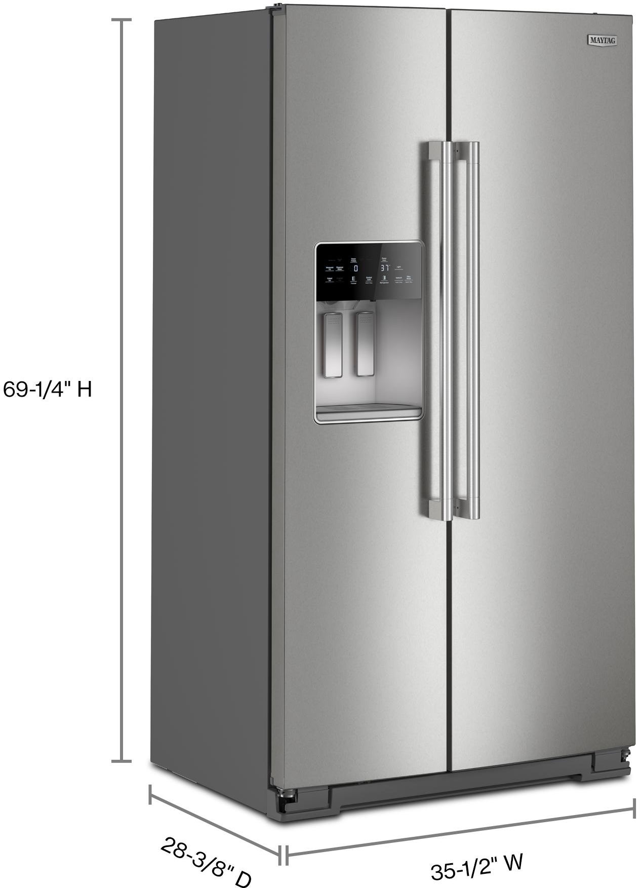 Maytag MRSC6636RZ 36 in 20.8 cu ft Counter Depth Side-by-Side