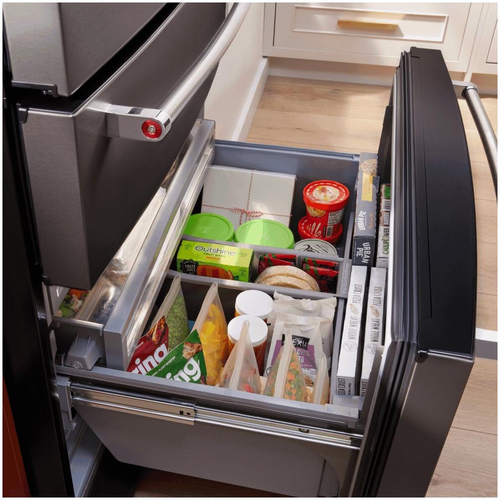 KitchenAid KRMF536RBS 36 Inch French Door Refrigerator Black KitchenAid KRMF536RBS 36 Inch French Door Refrigerator Black