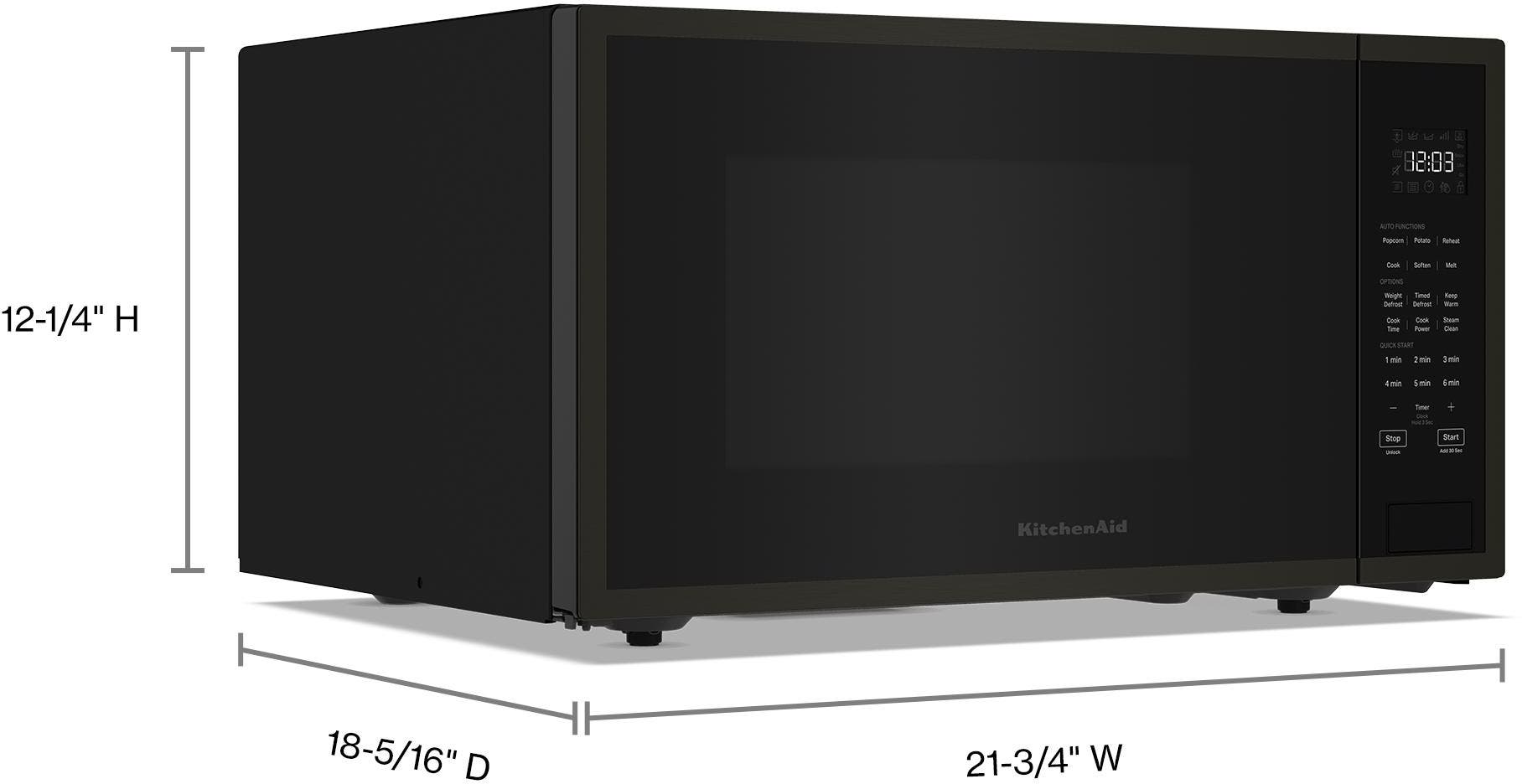 KitchenAid KMCS122RBS Fingerprint Resistant Black Stainless Steel