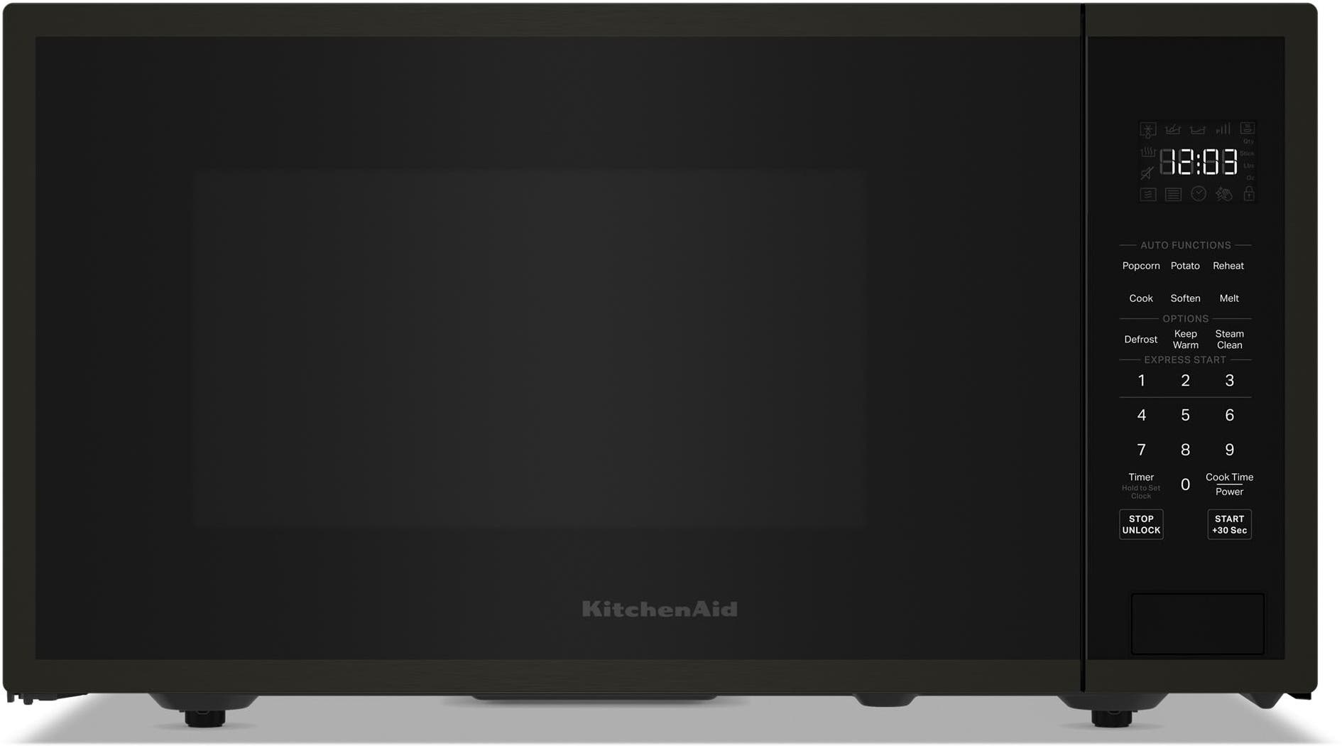 KitchenAid KMCS122RBS Fingerprint Resistant Black Stainless Steel
