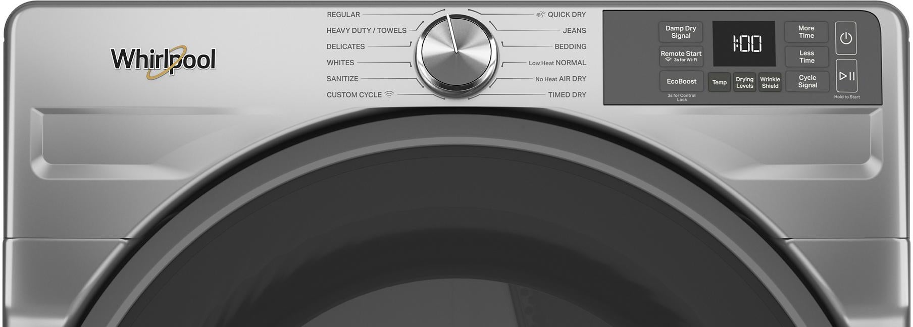 Whirlpool WGD5720RR 27 Inch Smart Gas Dryer Radiant Silver