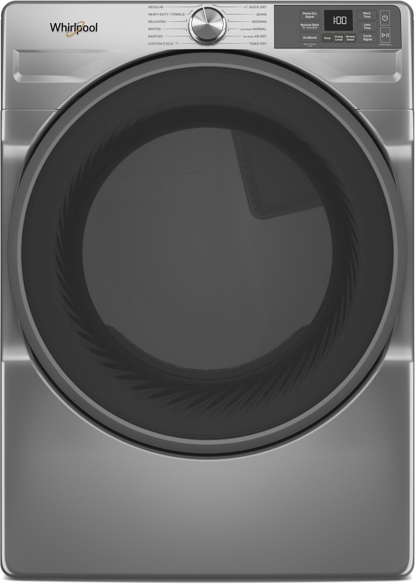 Whirlpool WGD5720RR 27 Inch Smart Gas Dryer Radiant Silver