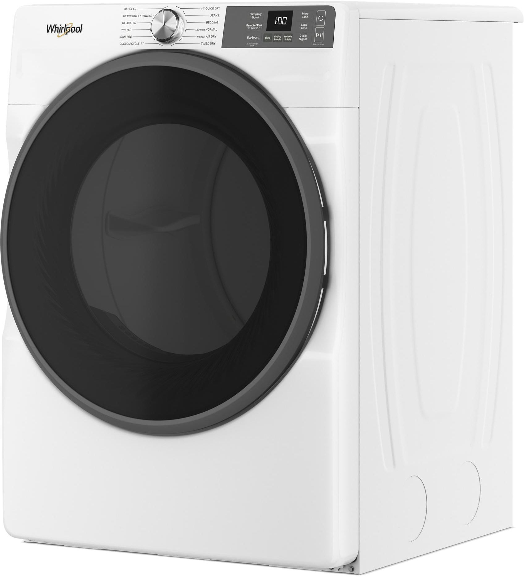 Whirlpool WGD5720RW 27 Inch Smart Gas Dryer White | Plesser's
