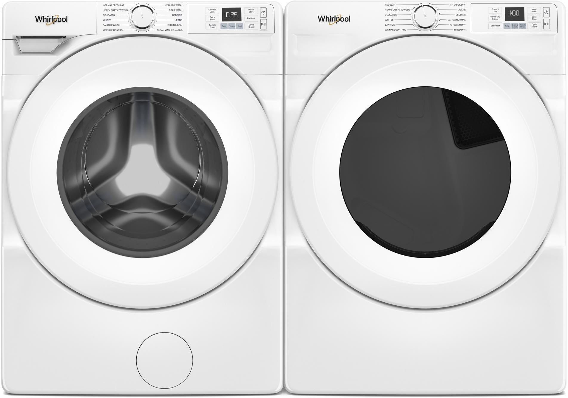 Whirlpool WGD4720RW 27 Inch Smart Gas Dryer White | Plesser's