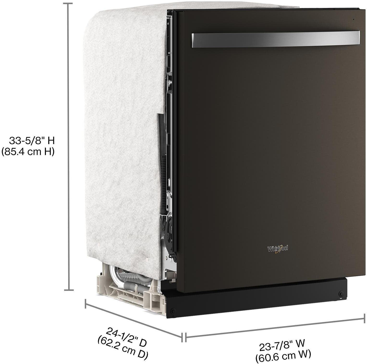 Whirlpool WDTS8024SV Fingerprint-Resistant Black Stainless Steel