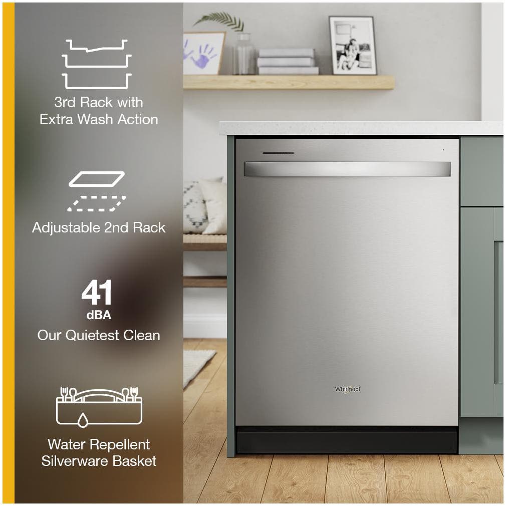 Whirlpool WDTS7024RZ Fingerprint Resistant Stainless Steel