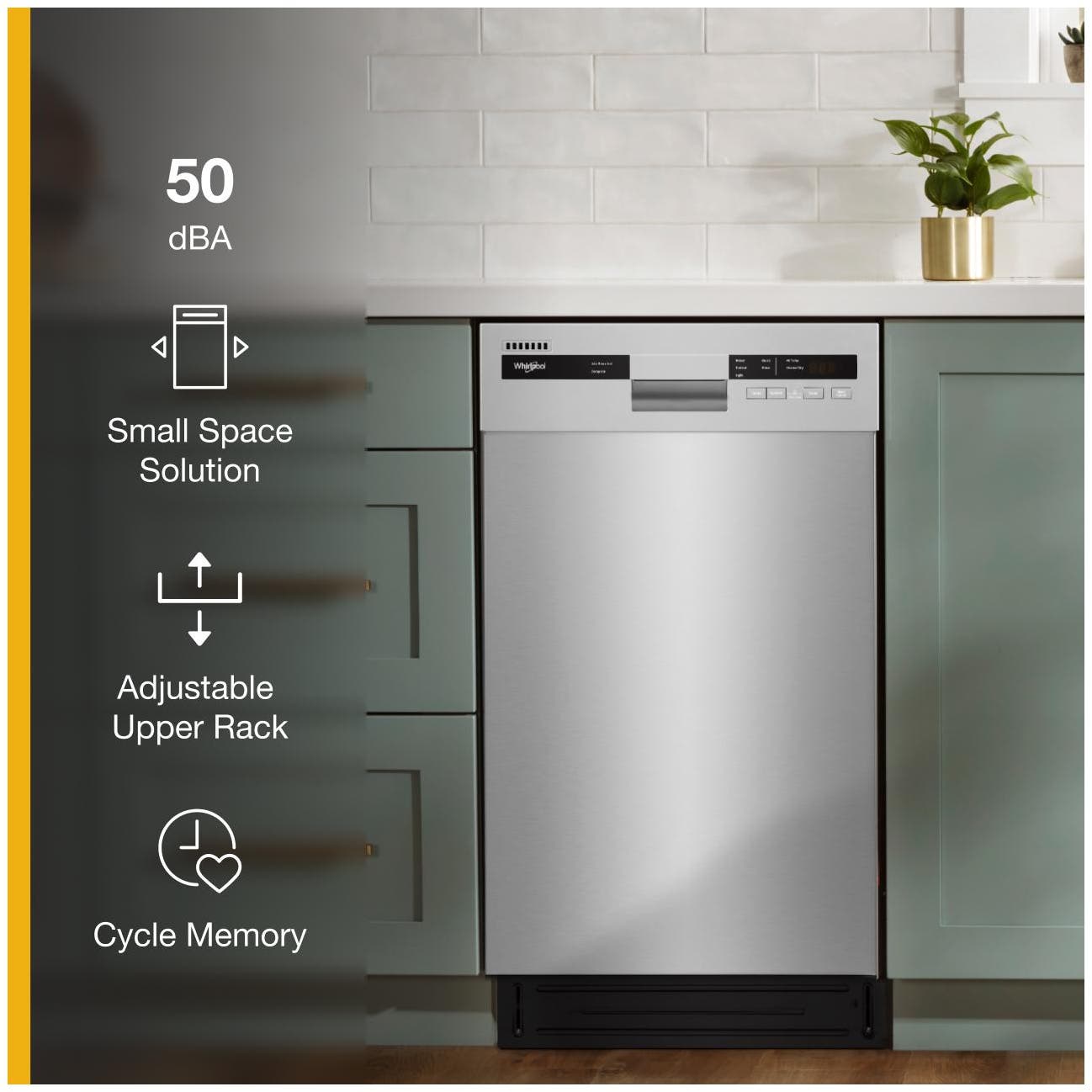 Whirlpool WDPS5118PM Monochromatic Stainless Steel