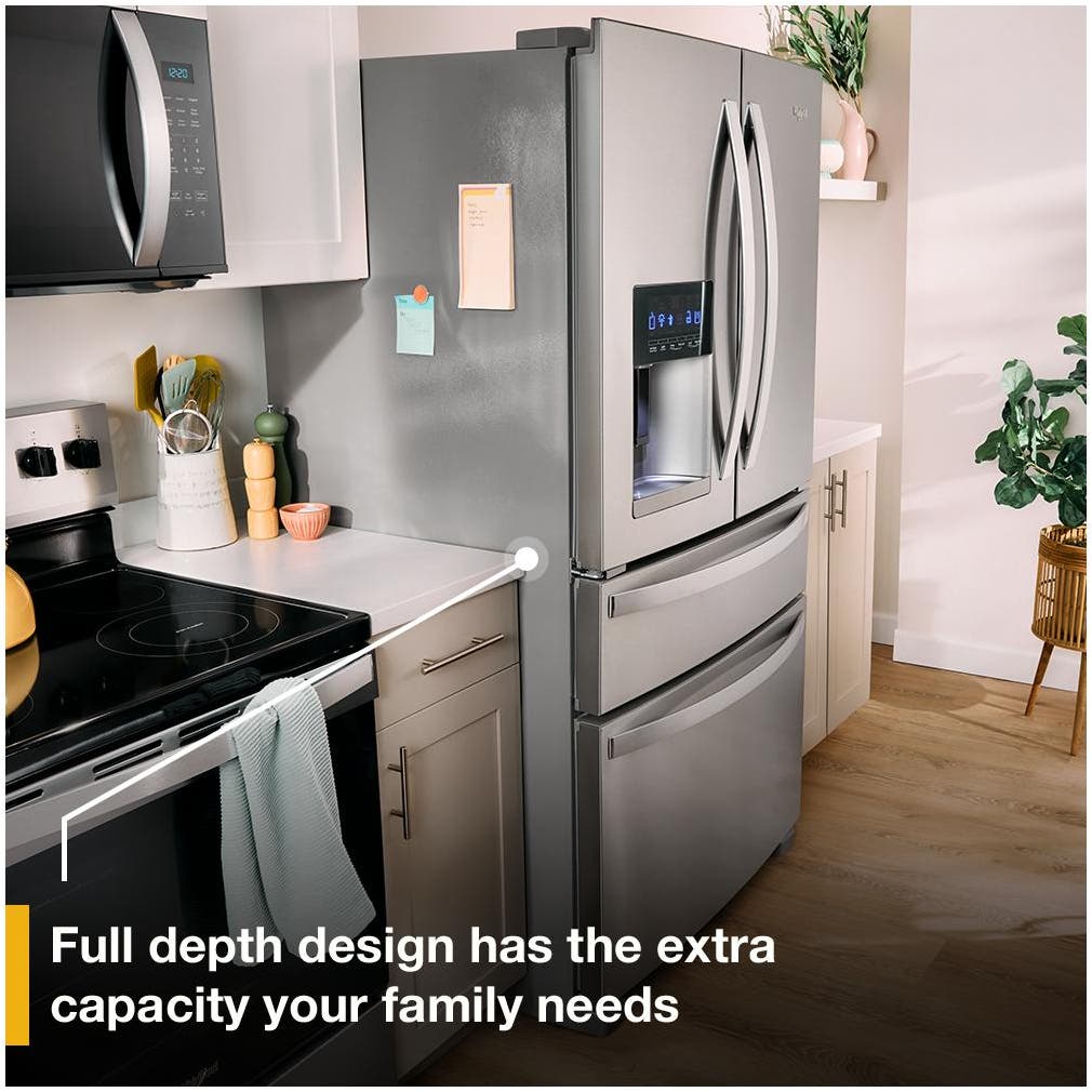Whirlpool WRMF3636RZ Fingerprint-Resistant Stainless Steel