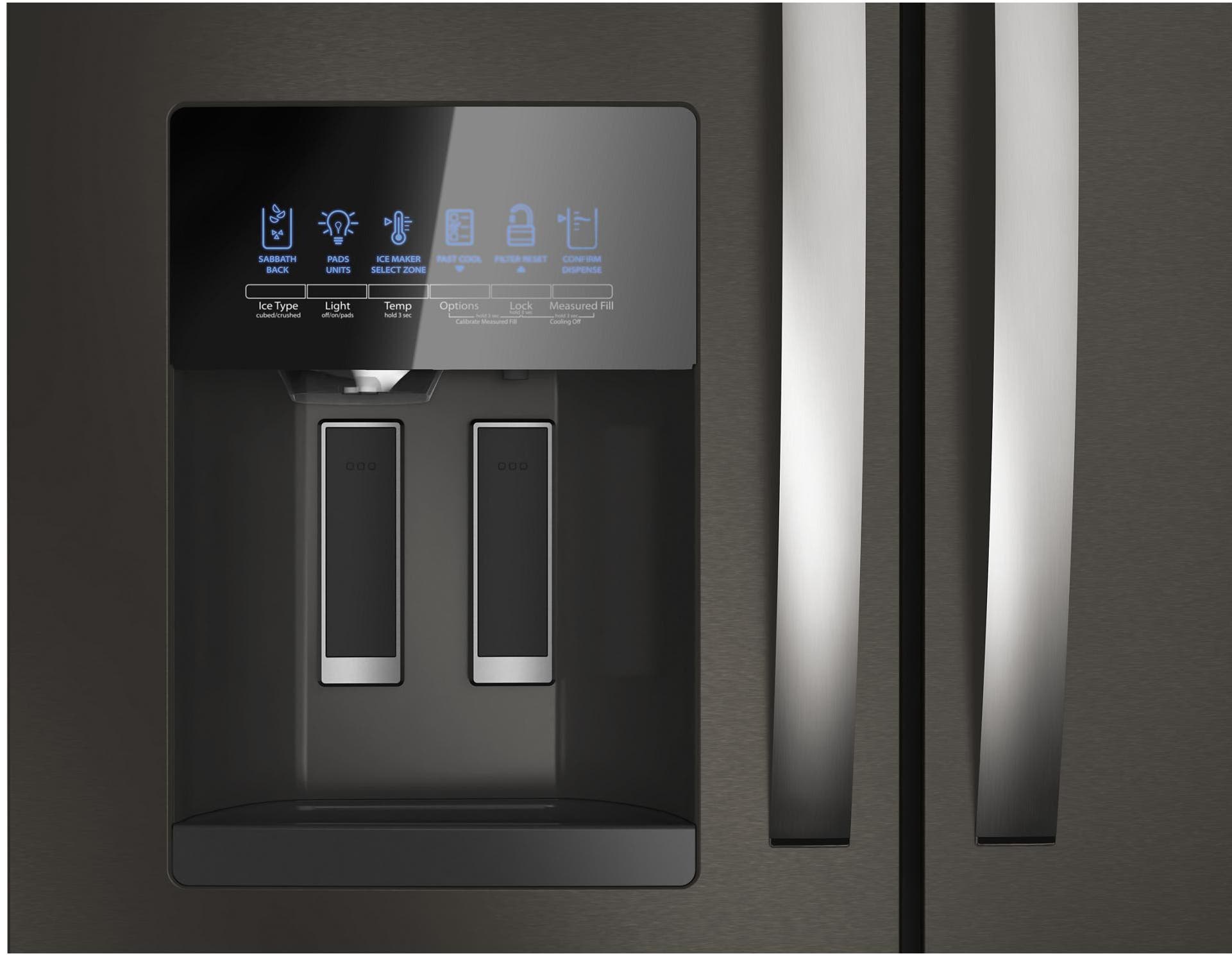Whirlpool WRMF3636RV Fingerprint-Resistant Black Stainless Steel