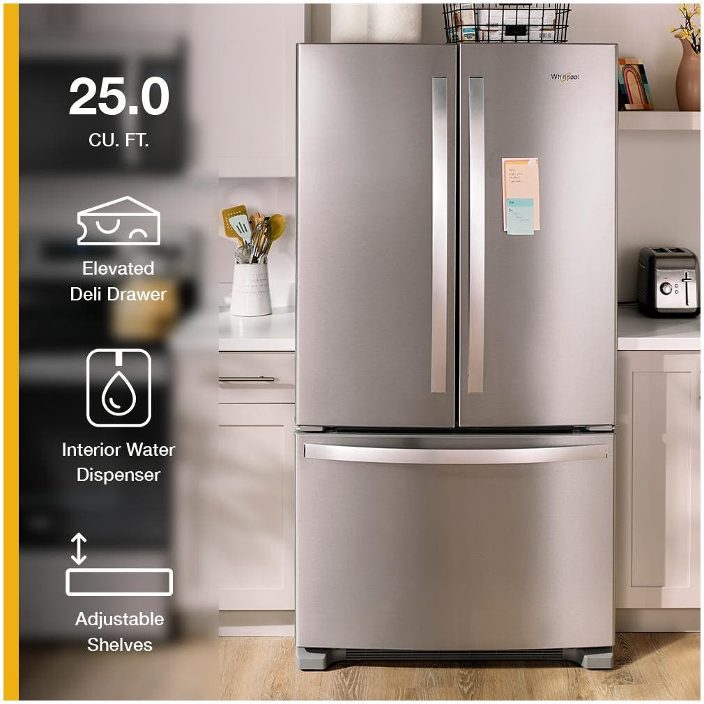 Whirlpool WRFF3236RV Fingerprint-Resistant Black Stainless Steel