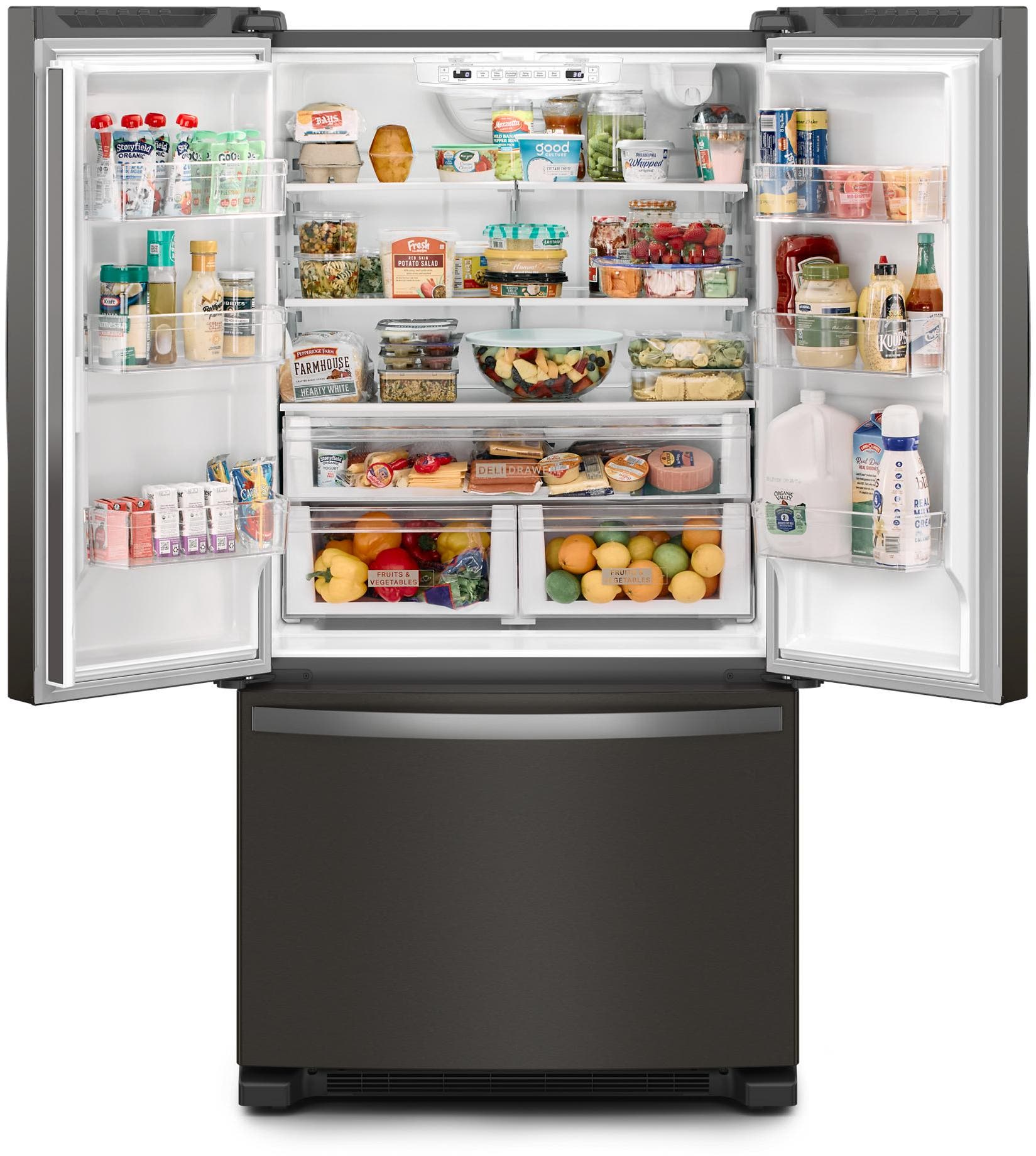 Whirlpool WRFF3236RV Fingerprint-Resistant Black Stainless Steel