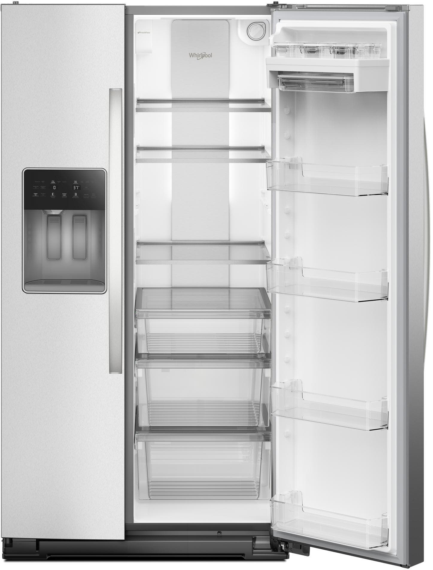 Whirlpool WRSF6536RZ Fingerprint-Resistant Stainless Steel