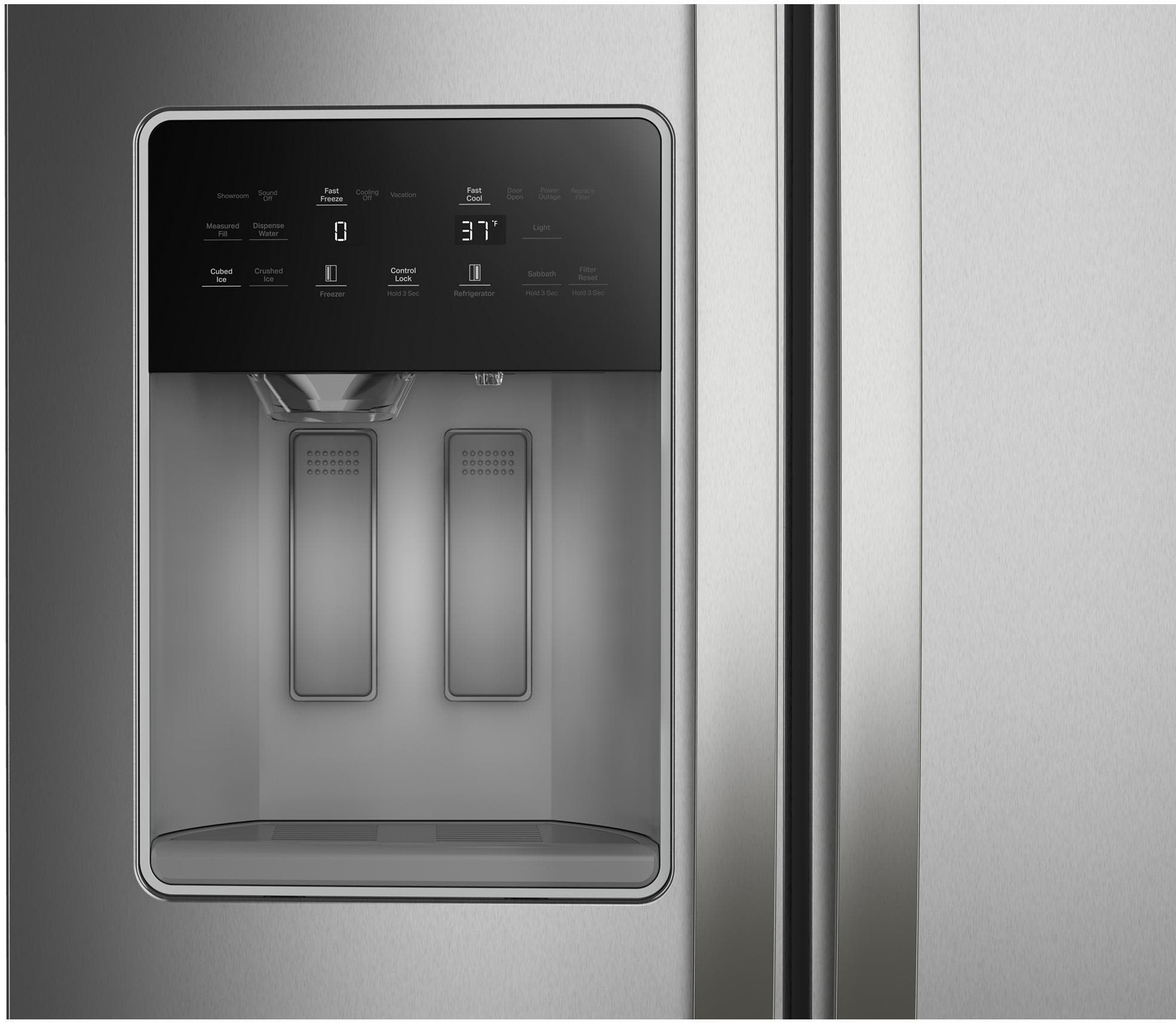 Whirlpool WRSF6536RZ Fingerprint-Resistant Stainless Steel
