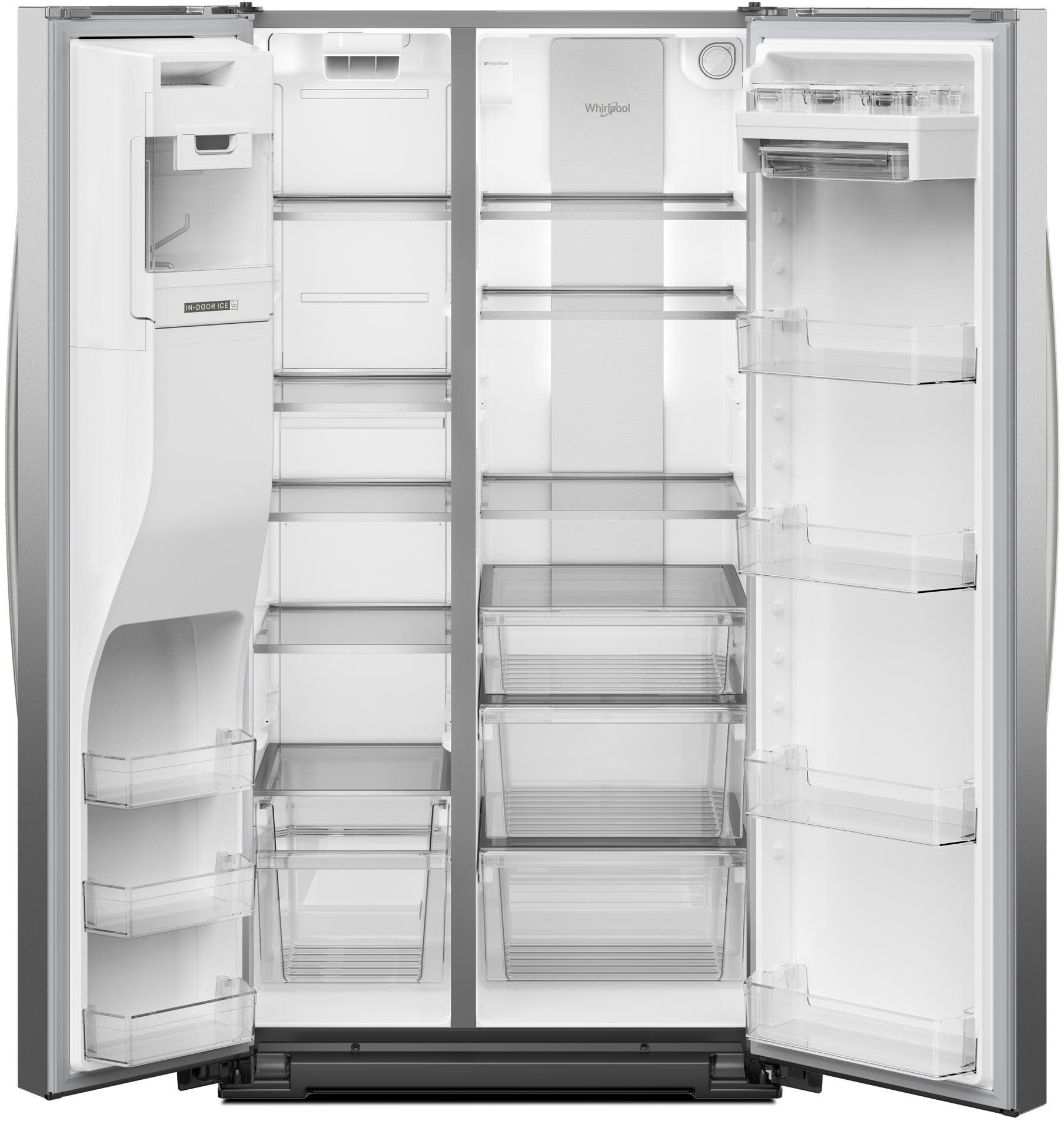 Whirlpool WRSF6536RZ Fingerprint-Resistant Stainless Steel