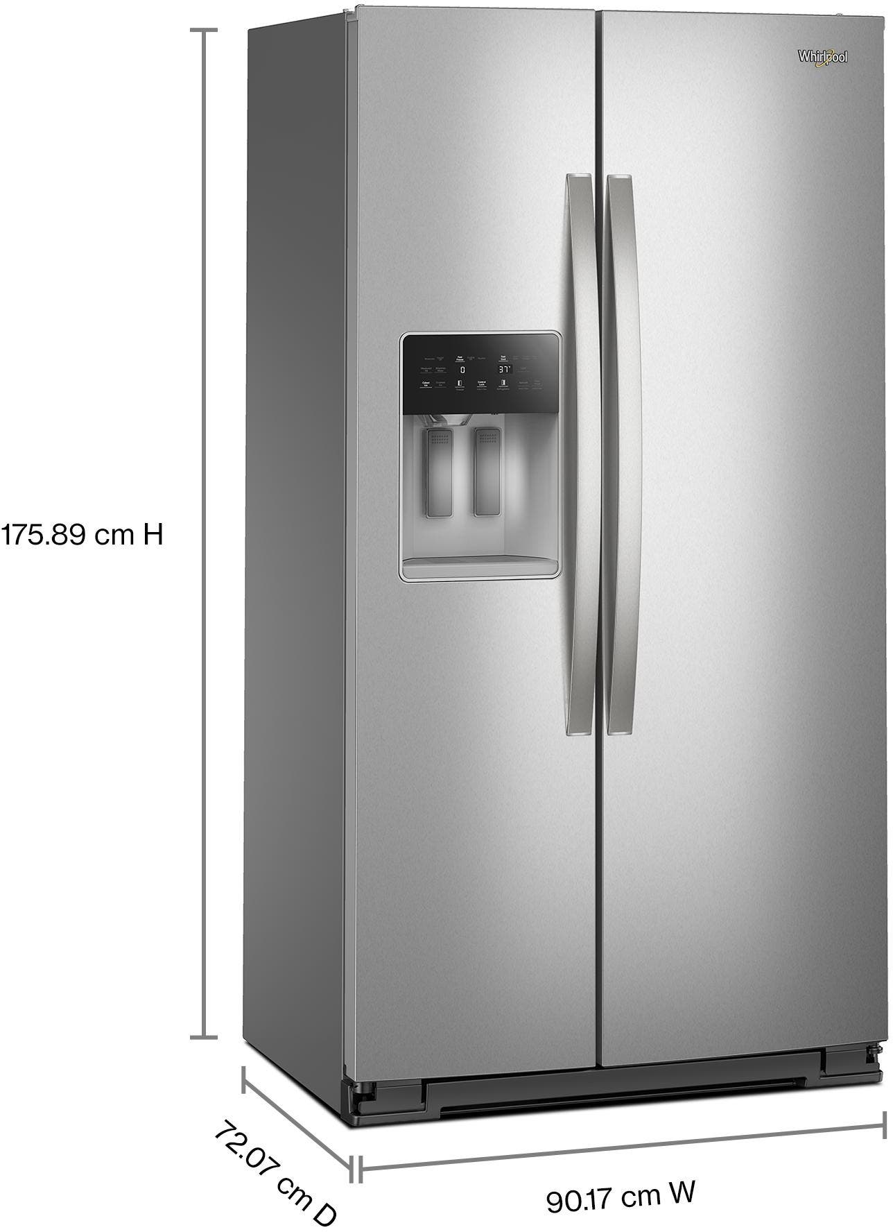 Whirlpool WRSC6536RZ Fingerprint-Resistant Stainless Steel