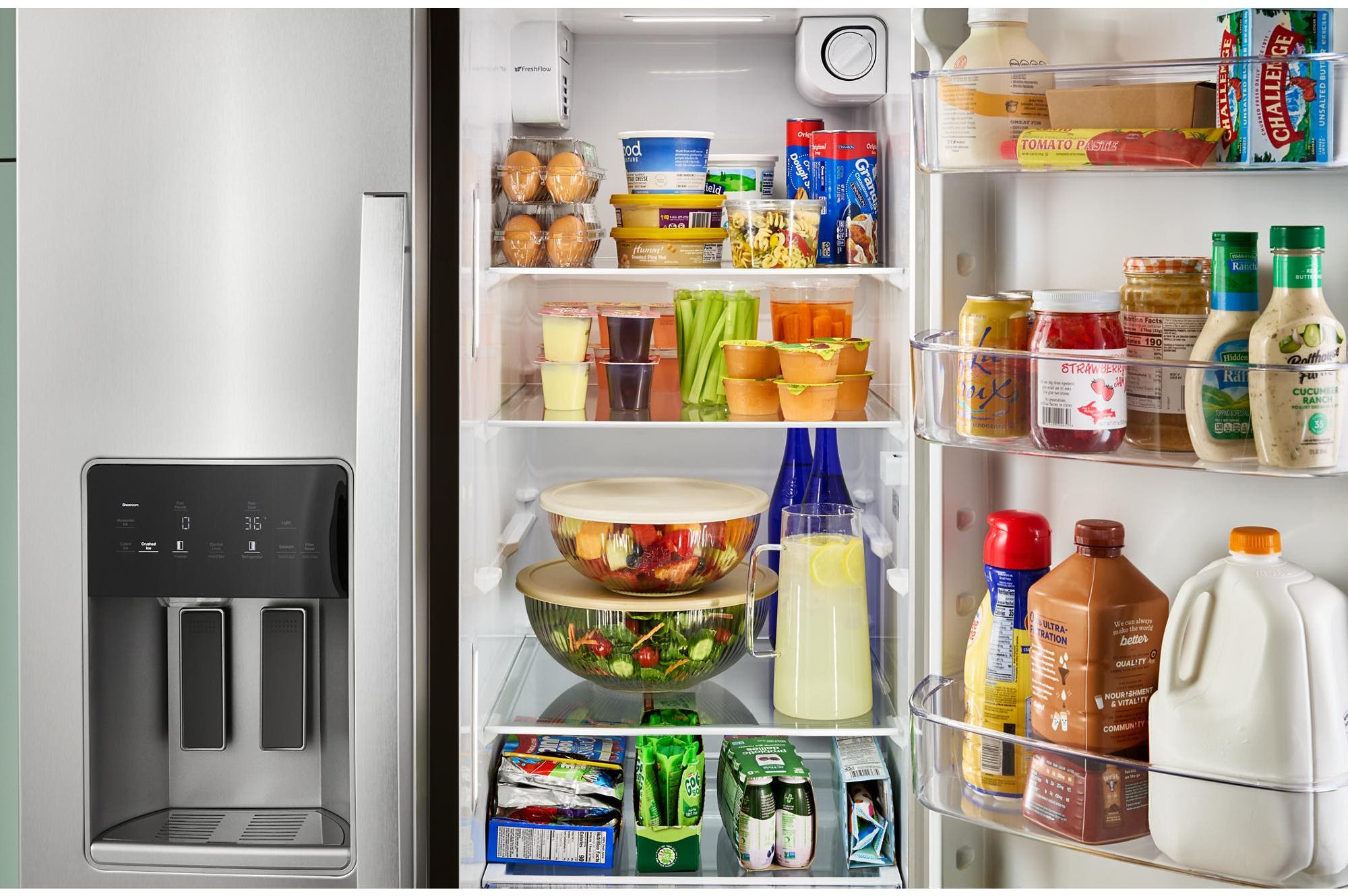 Whirlpool WRSF5536RZ Fingerprint-Resistant Stainless Steel