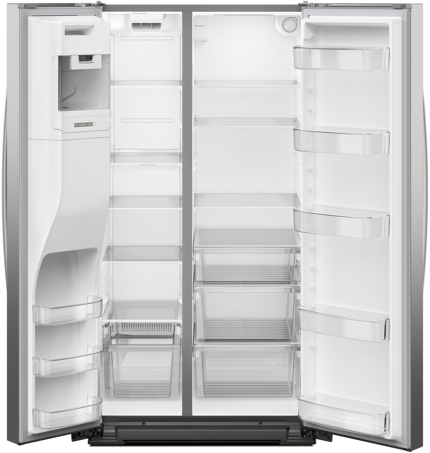 Whirlpool WRSF5536RZ Fingerprint-Resistant Stainless Steel