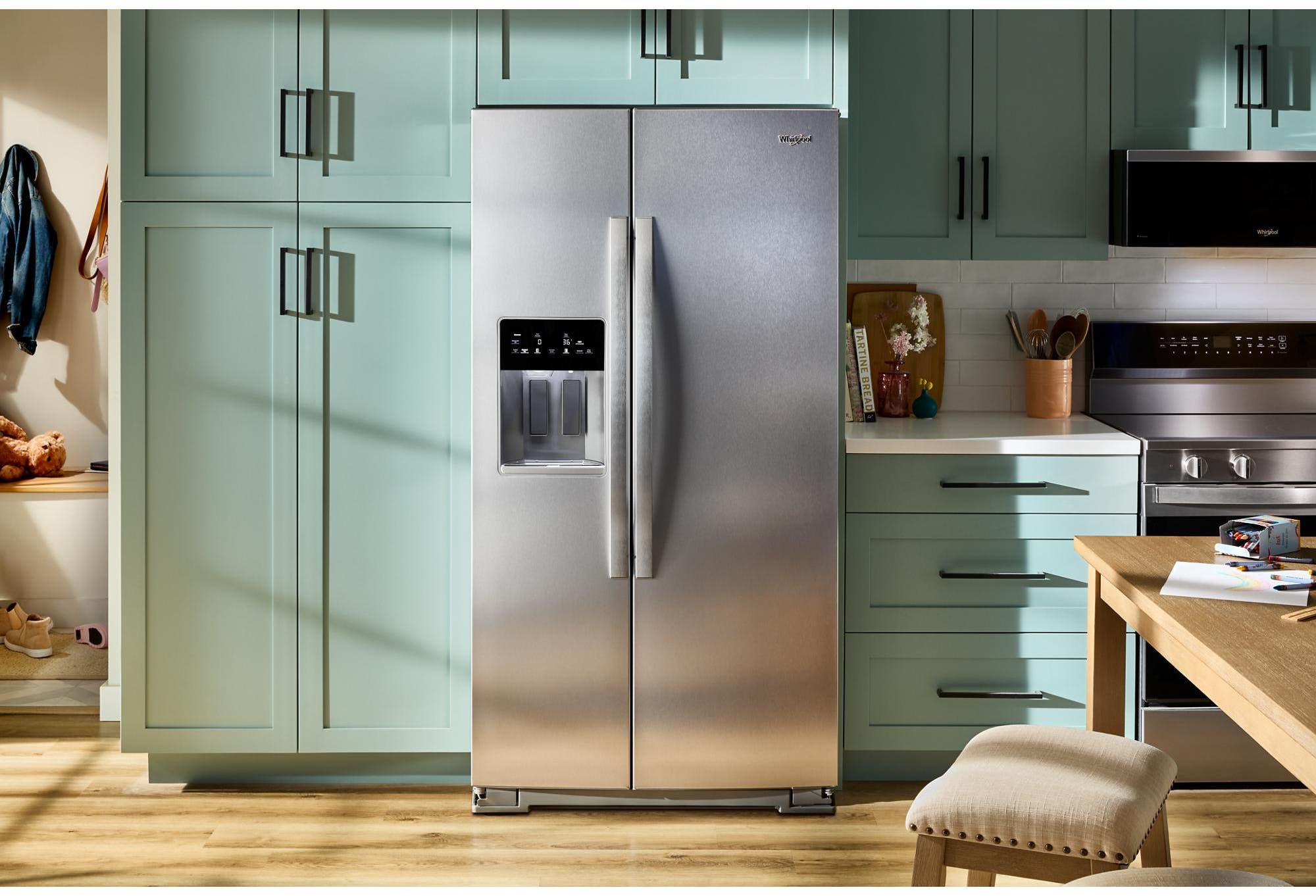 Whirlpool WRSF5536RZ Fingerprint-Resistant Stainless Steel