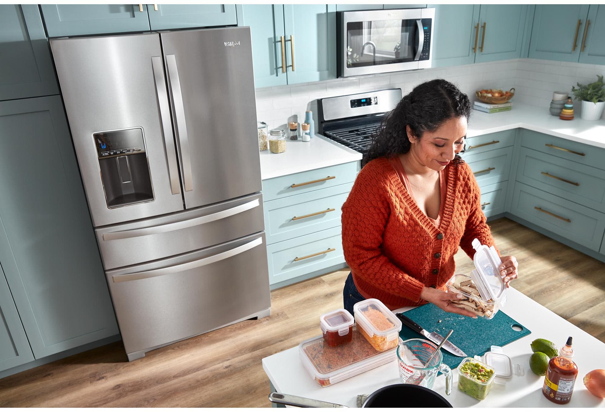 Whirlpool WRMF7736PV Fingerprint Resistant Black Stainless Steel